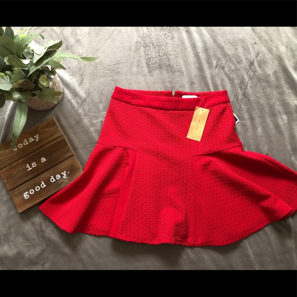 Red skirt